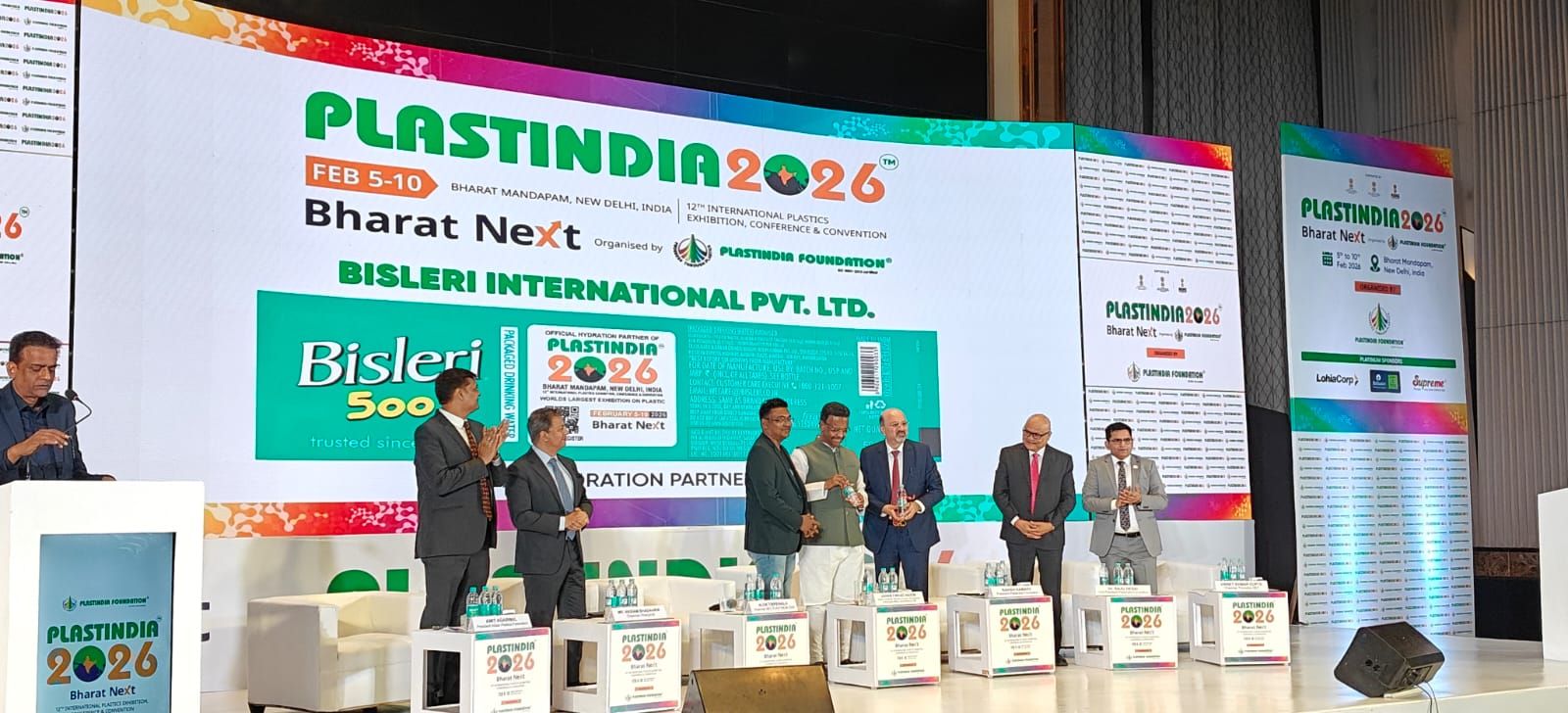 Bisleri Partners with PLASTINDIA 2026: Co-Branded Bottles Unveiled in Kolkata