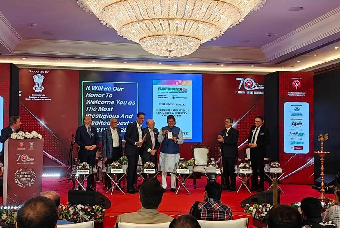 A Defining Moment: PLASTINDIA 2026 Visitor Badge Presented to Shri Piyush Goyal