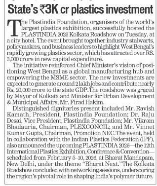  Press Clipping for Kolkata Launch